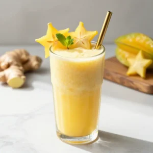 Immune-Boosting Starfruit Ginger Smoothie Recipe
