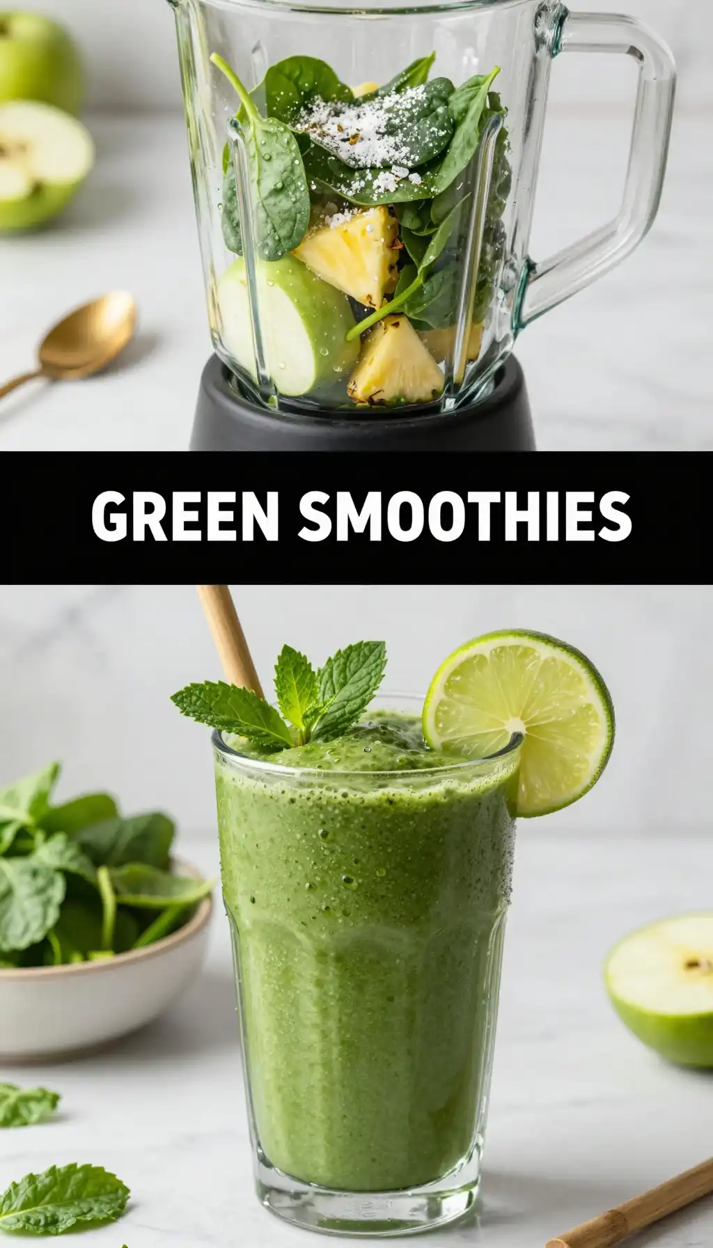 Stevia Green Sweet Smoothie pinterest pin