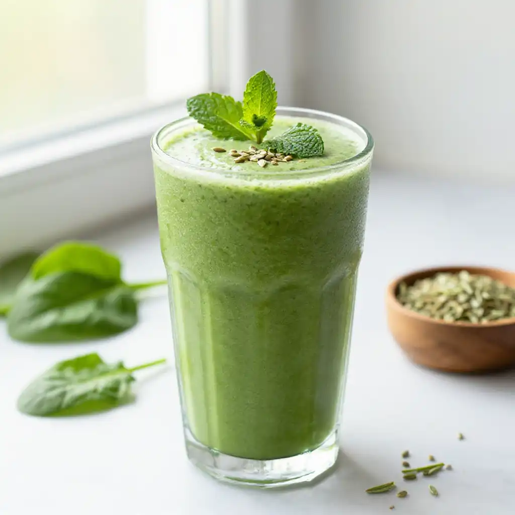 Stevia Green Sweet Smoothie plated dish