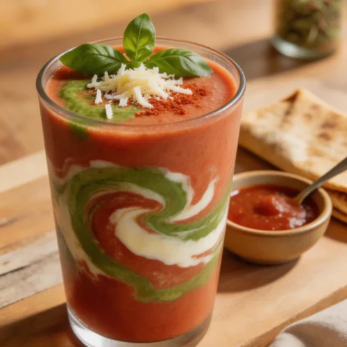 Meal Prep Italian Stromboli Protein Smoothie with Savory Herbs and Cheese