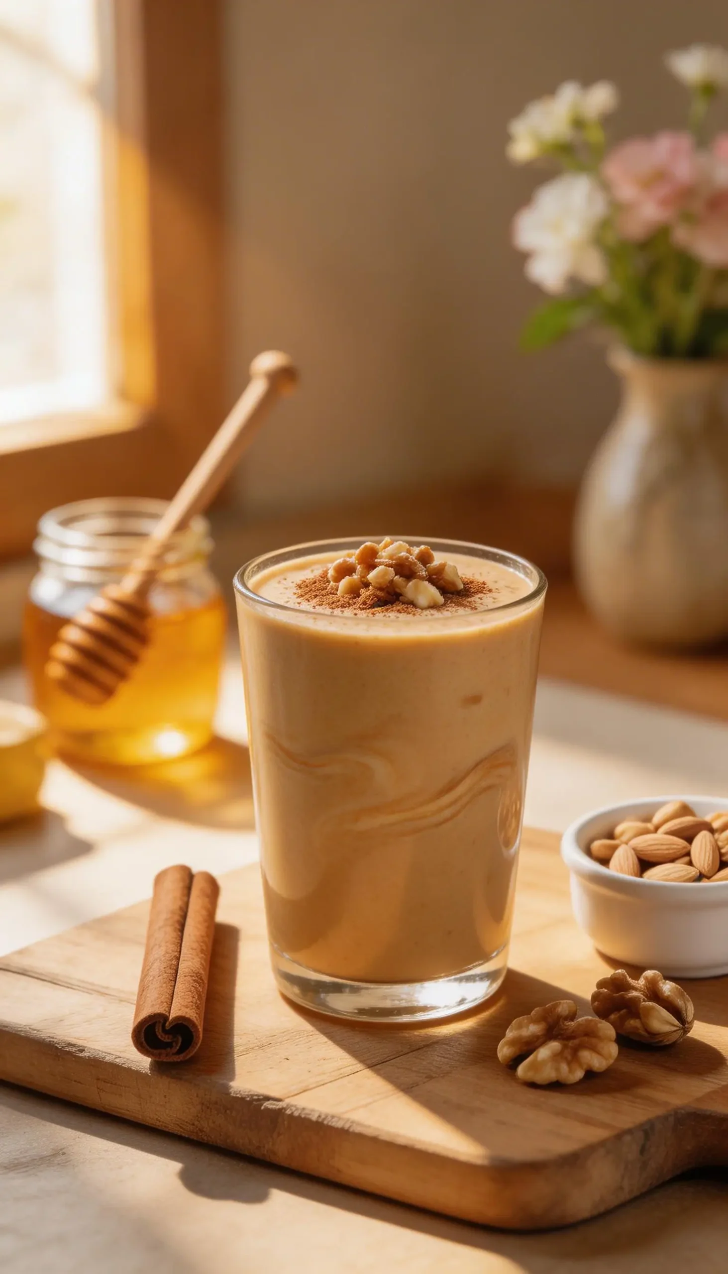 Strudel Protein Smoothie plated dish