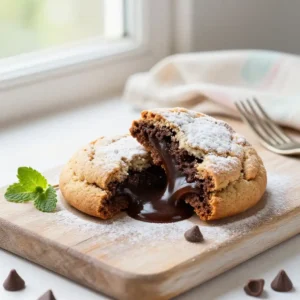 Gooey Center Stuffed Brookies: Cookie Brownie Hybrid Recipe