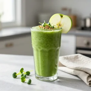 Nutrient-Packed Sunflower Sprout Green Smoothie