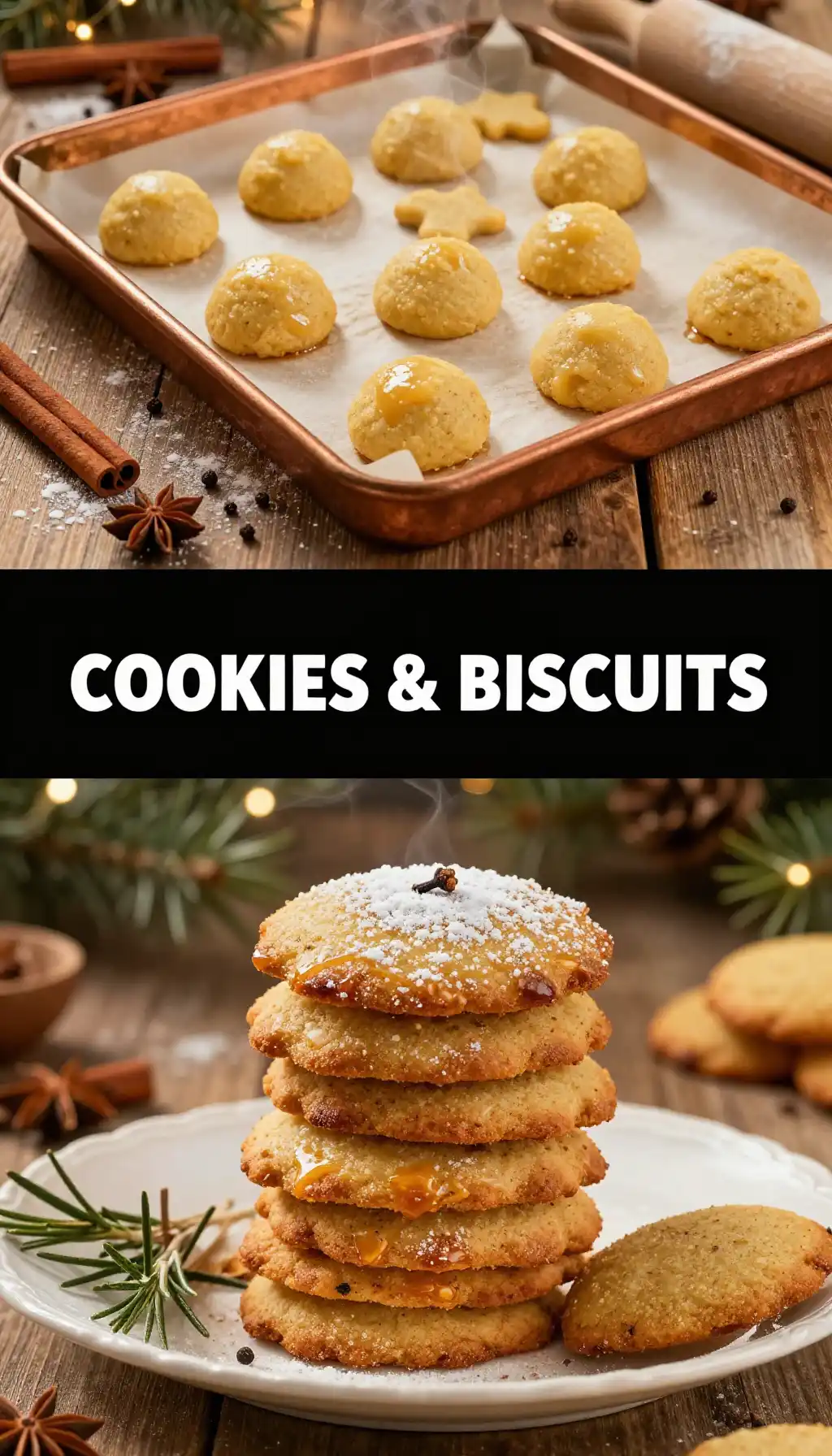 Swedish Pepperkakor Ginger Cookies pinterest pin