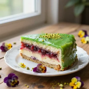 Princess Cake with Marzipan & Cream - Authentic Swedish Recipe