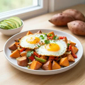 Sweet Potato Hash with Fried Eggs Recipe