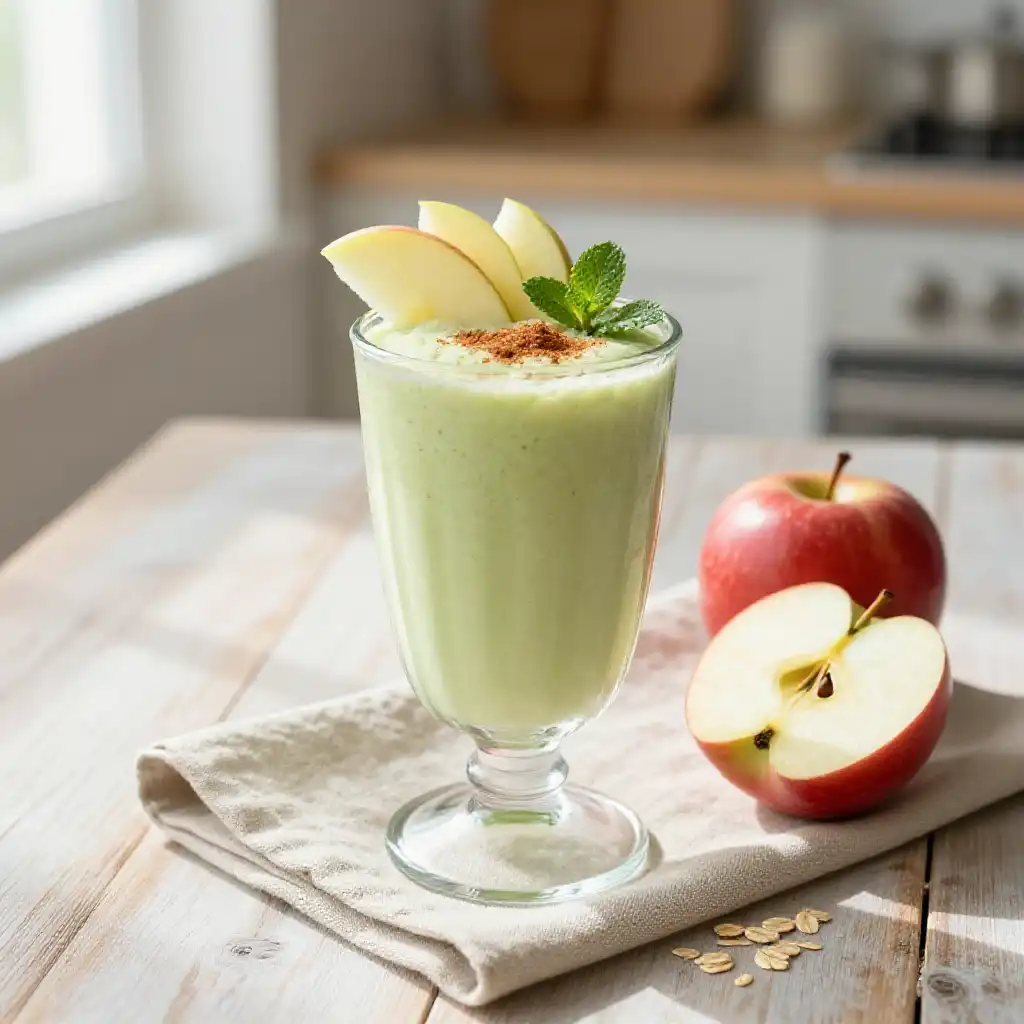 Sweet Sixteen Apple Smoothie plated dish