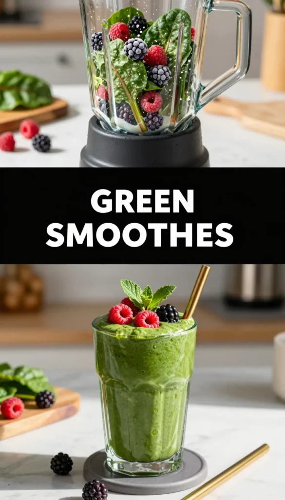 Swiss Chard Berry Green Smoothie