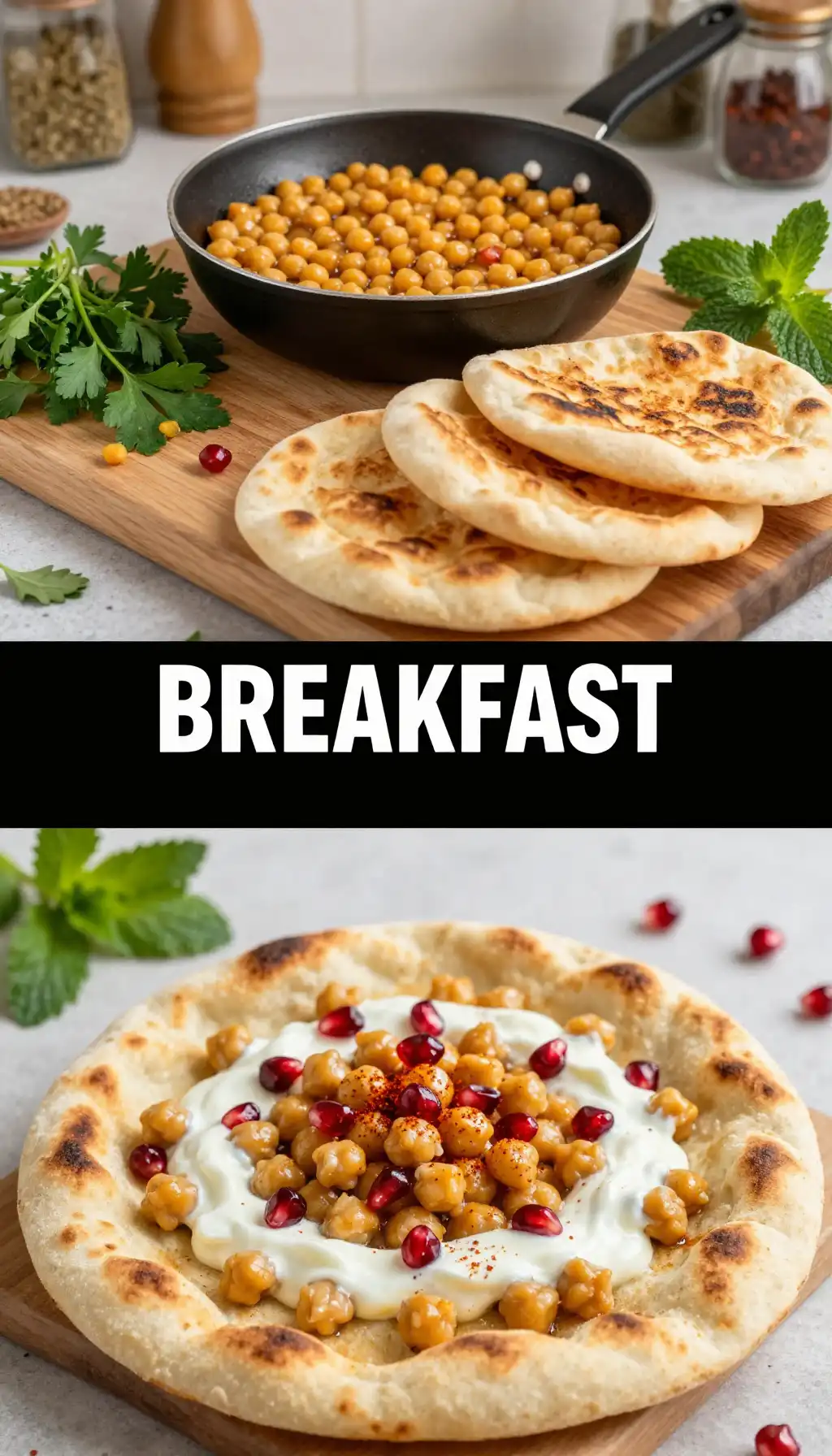 Syrian Fetteh Chickpea Bread Bowl pinterest pin