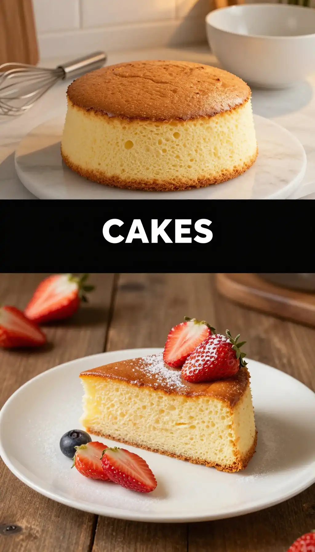 Taiwanese Castella Cake with Fluffy Soufflé Texture pinterest pin