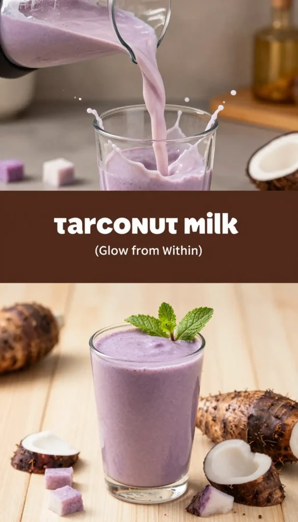 Taro Coconut Milk Smoothie