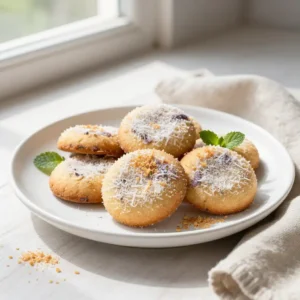 Chewy Taro Coconut Cookies - Tropical Delight