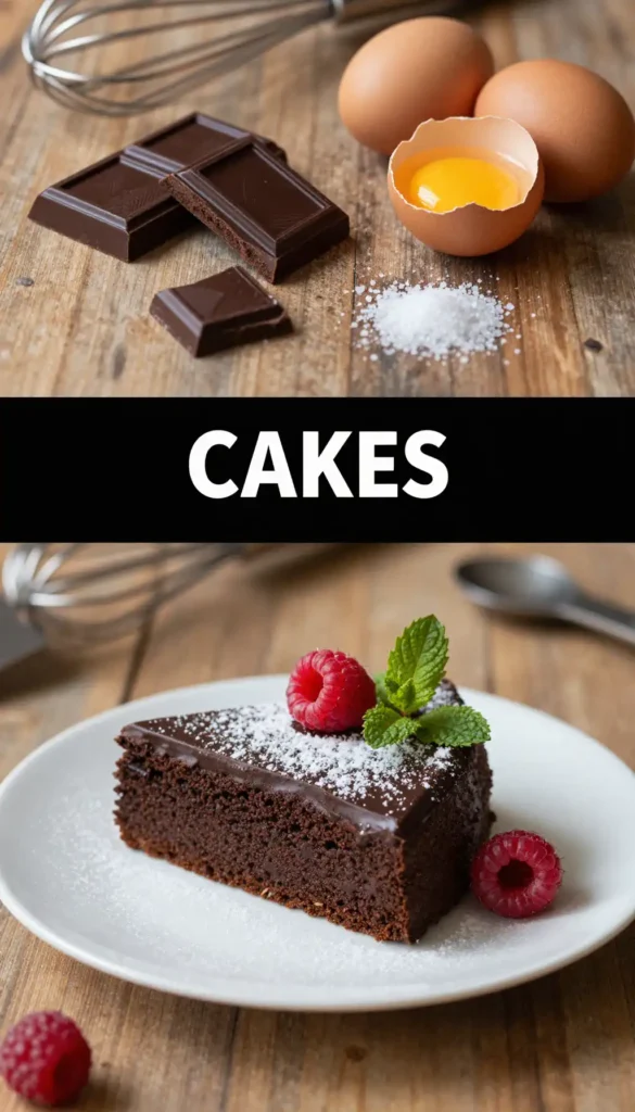Three Ingredient Flourless Chocolate Cake (3 Ingredients)