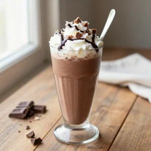 High Protein Chocolate Caramel Peanut Butter Smoothie