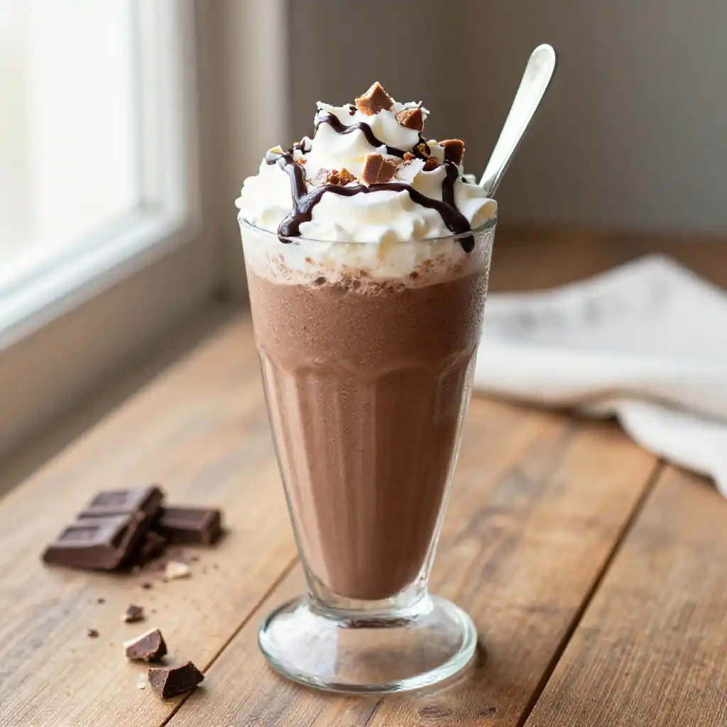 Three Musketeers Protein Smoothie plated dish