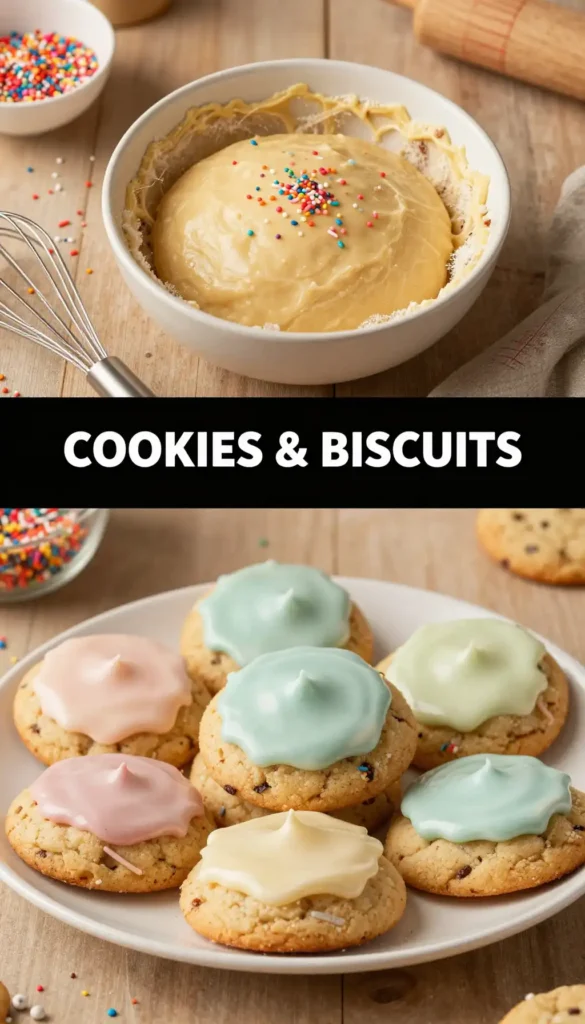 TikTok Viral Crumbl Style Cookies with Thick Frosting