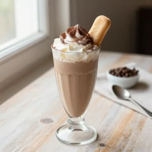 Healthy Tiramisu Protein Smoothie - Coffee & Cocoa