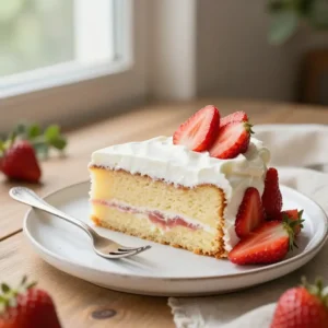 Easy Strawberry Tres Leches Cake with Whipped Cream
