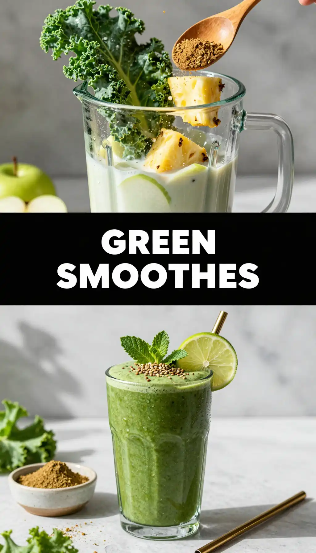 Triphala Detox Green Smoothie pinterest pin