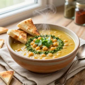Tunisian Lablabi Chickpea Soup: Breakfast Recipe