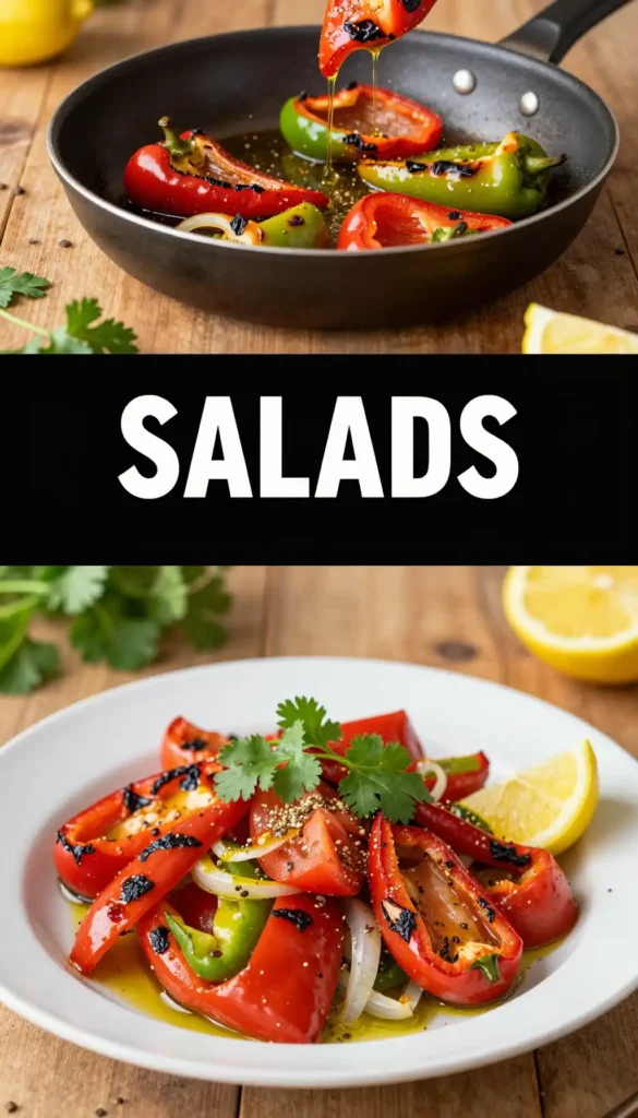 Tunisian Mechouia Roasted Pepper Salad