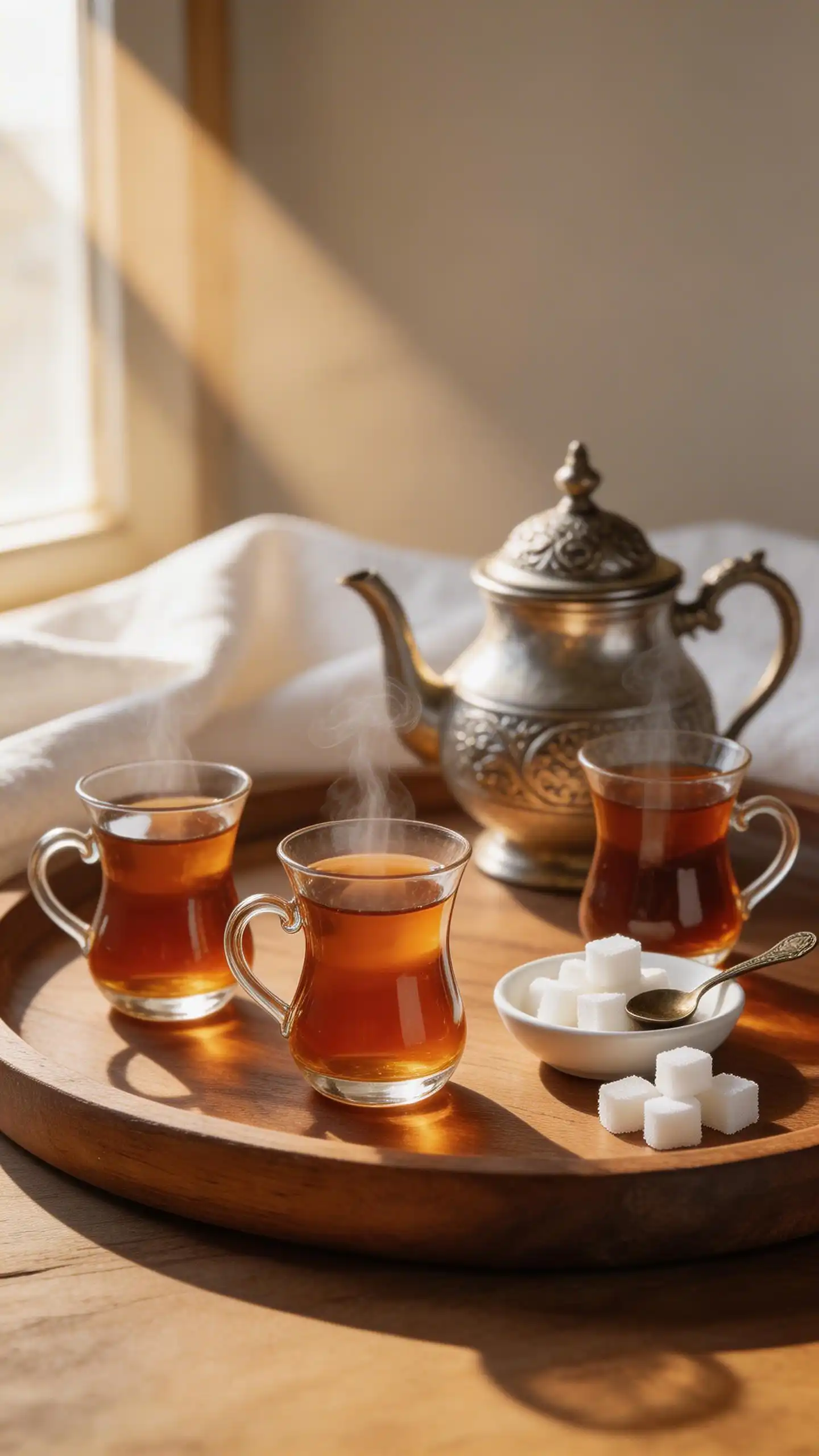 Turkish Cay Tulip Glass Tea plated dish