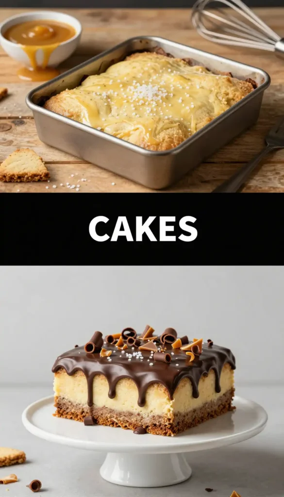 Twix Cake with Shortbread Caramel and Chocolate Layers