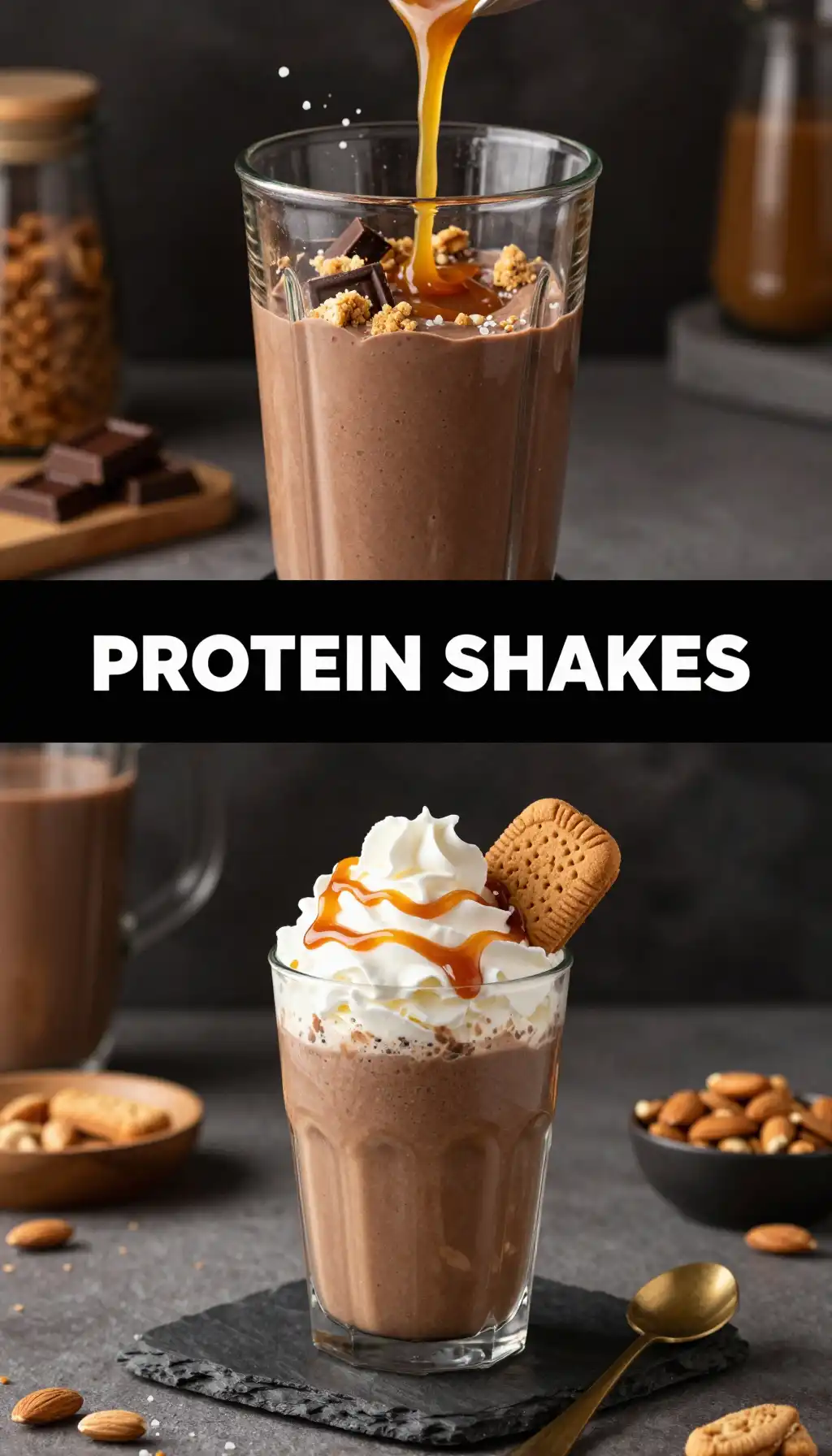Twix Protein Smoothie pinterest pin