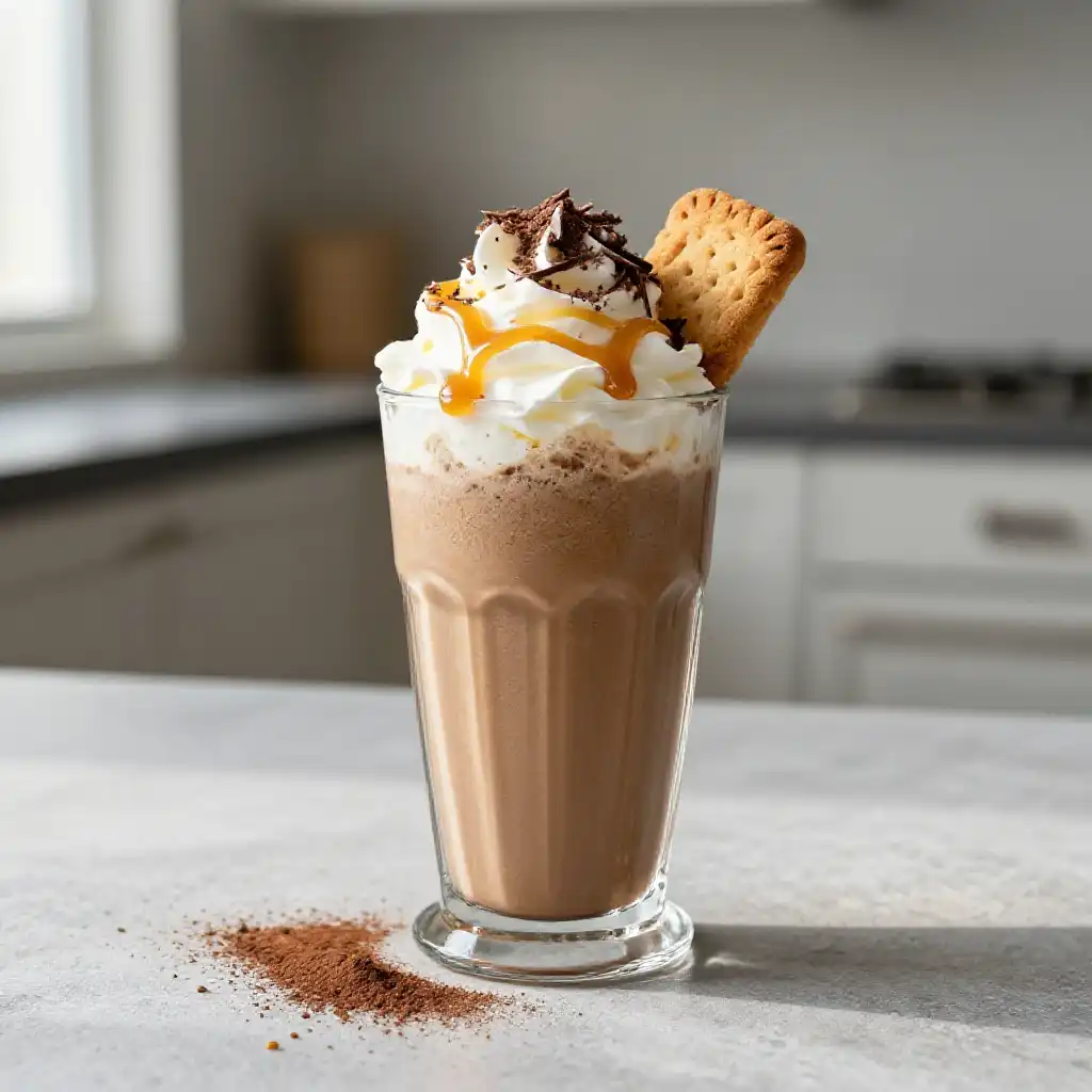 Twix Protein Smoothie plated dish