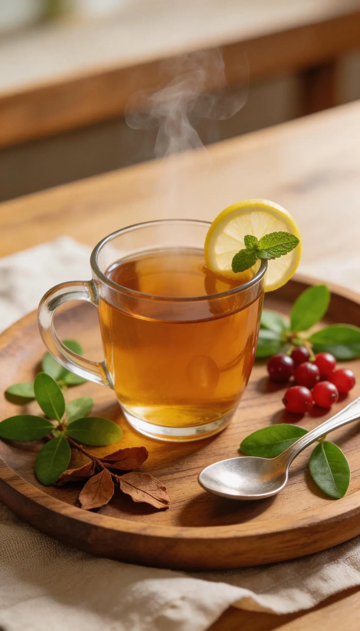 Uva Ursi Urinary Tea plated dish