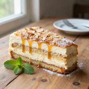 Venezuelan Coconut Almond Cream Cake Recipe