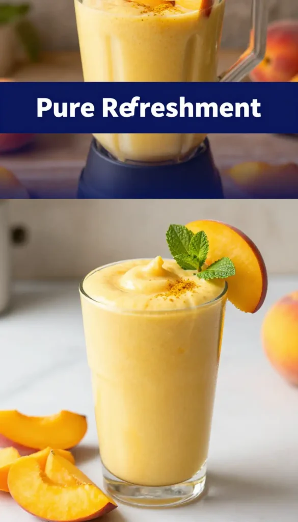 White Peach Ginger Turmeric Smoothie