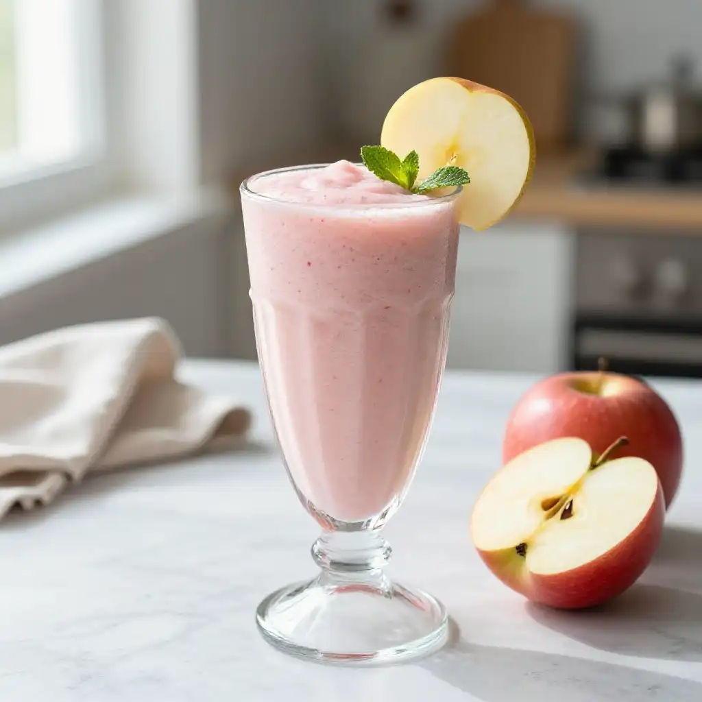 Worcester Pearmain Apple Smoothie plated dish