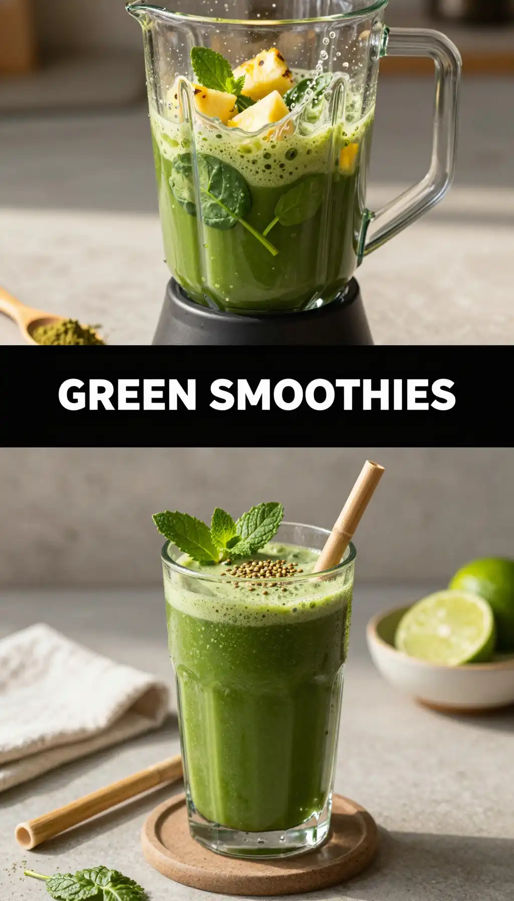 Yonbancha Fourth Harvest Smoothie pinterest pin